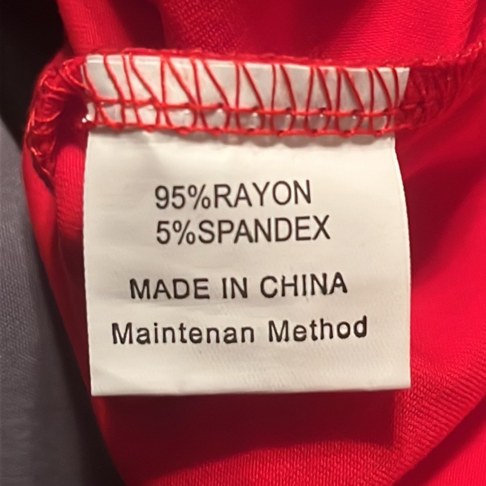 Red pullover top - Picture 3 of 3